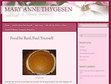 Tablet Screenshot of maryannethygesen.com